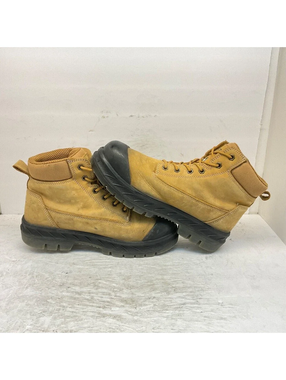 Dakota Men's 6'' 6518 Steel Toe Steel Plate Safety Work Boots Tan Size 11M